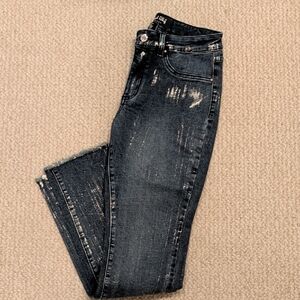 Joseph Ribkoff Gold Metallic Foiled Skinny Jeans